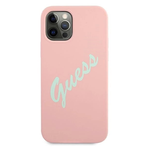 Guess GUHCP12LLSVSPG iPhone 12 Pro Max 6.7" rose green/green pink hardcase Silicone Vintage_2