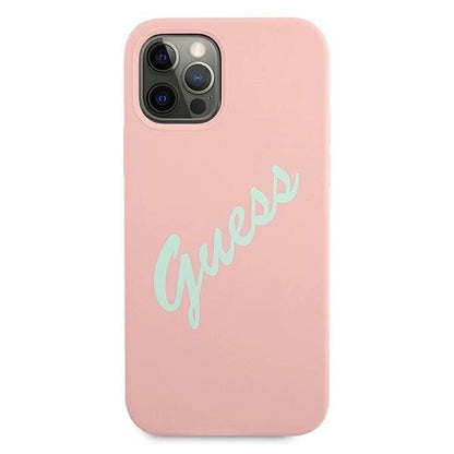 Guess GUHCP12LLSVSPG iPhone 12 Pro Max 6.7" rose green/green pink hardcase Silicone Vintage_2