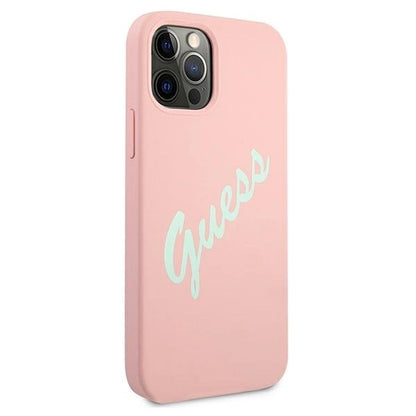 Guess GUHCP12LLSVSPG iPhone 12 Pro Max 6.7" rose green/green pink hardcase Silicone Vintage_3