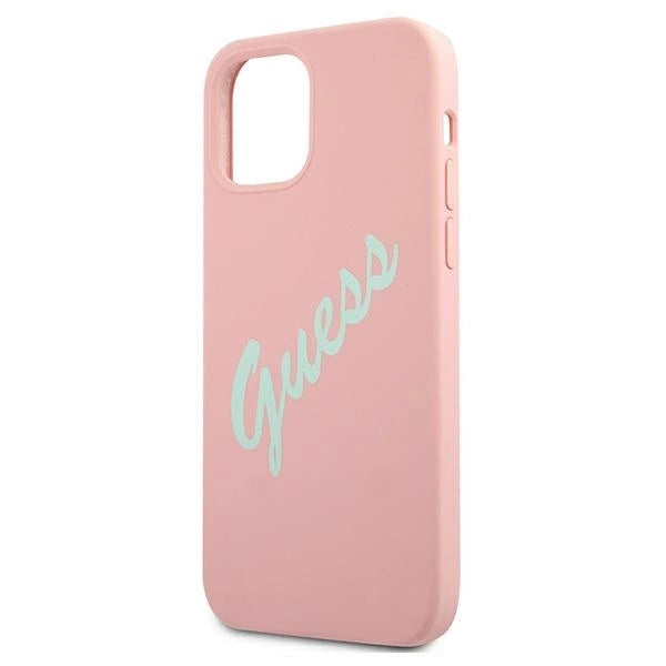 Guess GUHCP12LLSVSPG iPhone 12 Pro Max 6.7" rose green/green pink hardcase Silicone Vintage_5