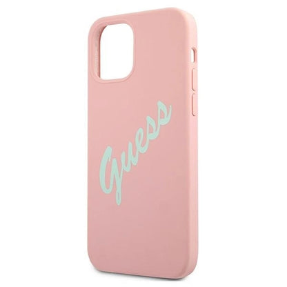 Guess GUHCP12LLSVSPG iPhone 12 Pro Max 6.7" rose green/green pink hardcase Silicone Vintage_5