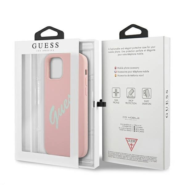 Guess GUHCP12LLSVSPG iPhone 12 Pro Max 6.7" rose green/green pink hardcase Silicone Vintage_7