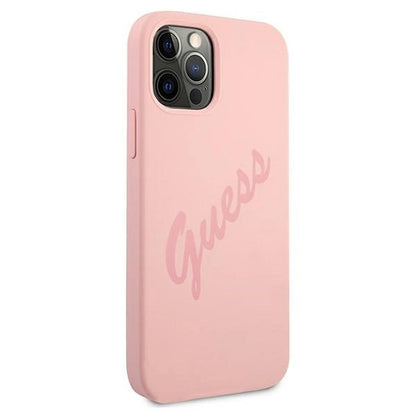 Guess GUHCP12LLSVSPI iPhone 12 Pro Max 6.7&quot; pink/pink hardcase Script Vintage_3