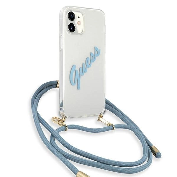 Guess GUHCP12SCRTVSBL iPhone 12 mini 5.4" blue/blue hardcase Script Vintage_2
