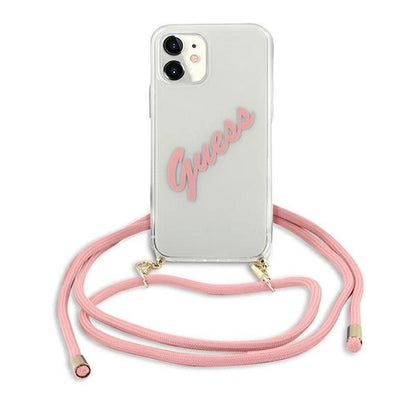 Guess GUHCP12SCRTVSPI iPhone 12 mini 5.4" pink/pink hardcase Script Vintage_1