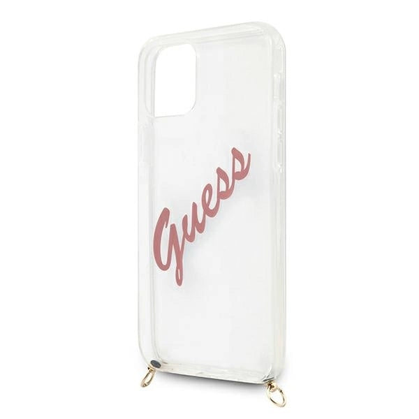 Guess GUHCP12SCRTVSPI iPhone 12 mini 5.4" pink/pink hardcase Script Vintage_4