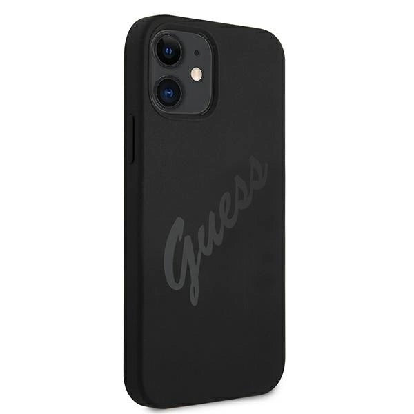 Guess GUHCP12SLSVSBK iPhone 12 mini 5.4&quot; black/black hardcase Script Vintage_3