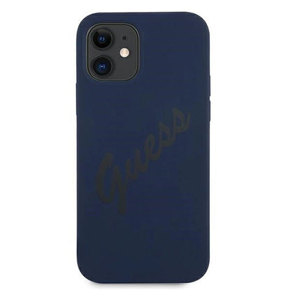 Guess GUHCP12SLSVSBL iPhone 12 mini 5.4" blue/blue hardcase Script Vintage_2