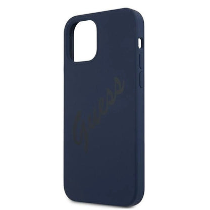 Guess GUHCP12SLSVSBL iPhone 12 mini 5.4" blue/blue hardcase Script Vintage_5