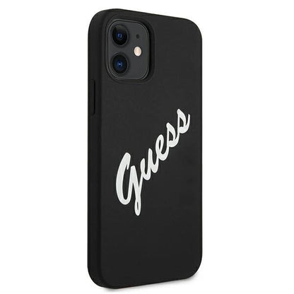 Guess GUHCP12SLSVSBW iPhone 12 mini 5.4" black and white hardcase Silicone Vintage_3