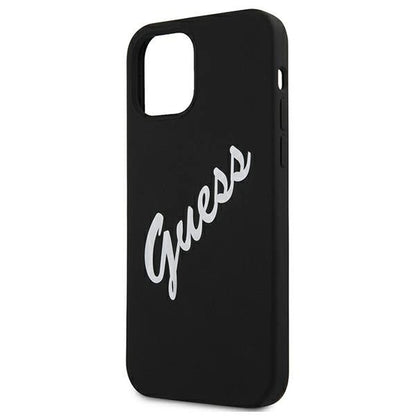 Guess GUHCP12SLSVSBW iPhone 12 mini 5.4" black and white hardcase Silicone Vintage_5