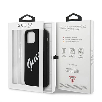 Guess GUHCP12SLSVSBW iPhone 12 mini 5.4" black and white hardcase Silicone Vintage_7