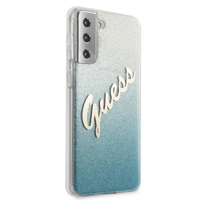 Guess GUHCS21MPCUGLSBL S21+ G996 blue/blue hardcase Glitter Gradient Script_3