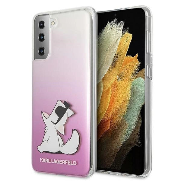 Karl Lagerfeld KLHCS21MCFNRCPI S21+ G996 hardcase różowy/pink Choupette Fun_0