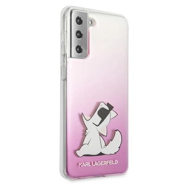 Karl Lagerfeld KLHCS21MCFNRCPI S21+ G996 hardcase różowy/pink Choupette Fun_3