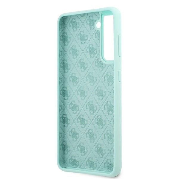 Guess GUHCS21MLSLMGLB S21+ G996 blue/blue hardcase Silicone Script Metal Logo_6