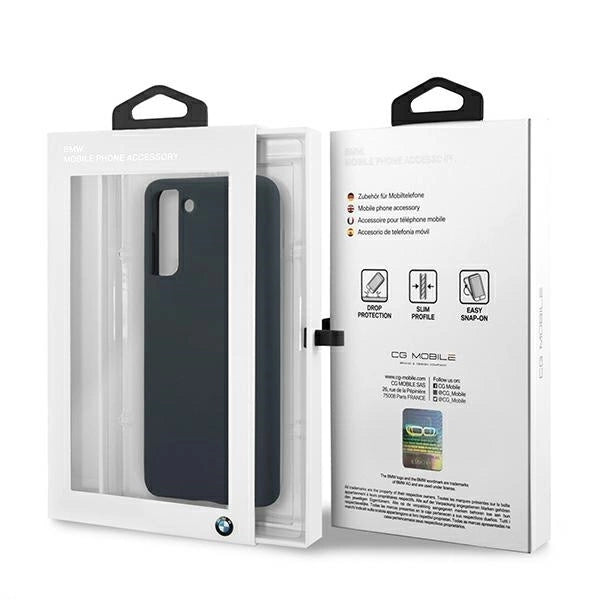Etui BMW BMHCS21MSILNA S21+ G996 granatowy/navy hardcase Silicone Signature_7
