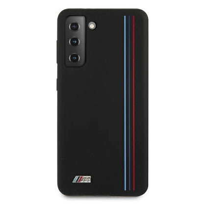 Etui BMW BMHCS21MSIVTBK S21+ G996 czarny/black Silicone Stripes M Collection_2