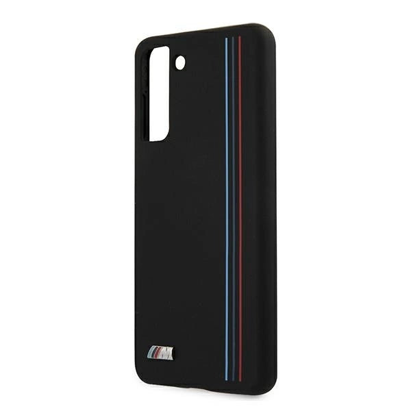 Etui BMW BMHCS21MSIVTBK S21+ G996 czarny/black Silicone Stripes M Collection_5