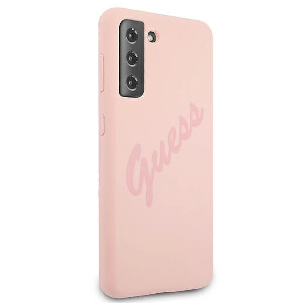 Guess GUHCS21MLSVSPI S21+ G996 pink/pink hardcase Script Vintage_3