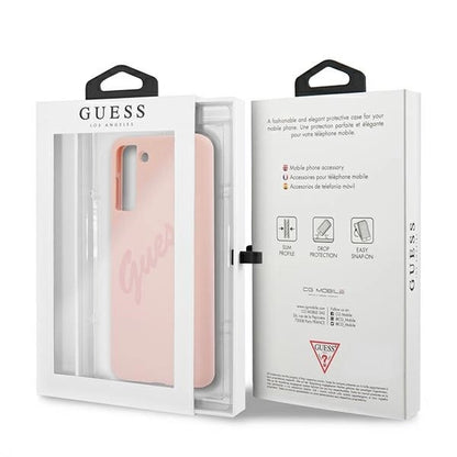 Guess GUHCS21MLSVSPI S21+ G996 pink/pink hardcase Script Vintage_7