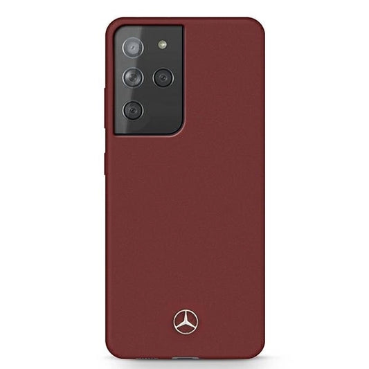 Mercedes MEHCS21LSILRE S21 Ultra G998 czerwony/red hardcase Silicone Line_0