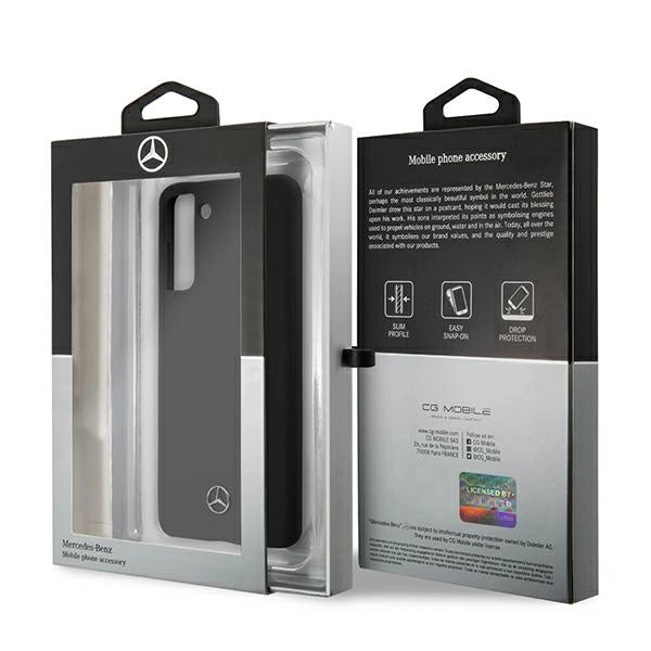 Mercedes MEHCS21MSILBK S21+ G996 czarny/black hardcase Silicone Line_7