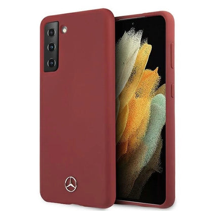 Mercedes MEHCS21MSILRE S21+ G996 czerwony/red hardcase Silicone Line_0