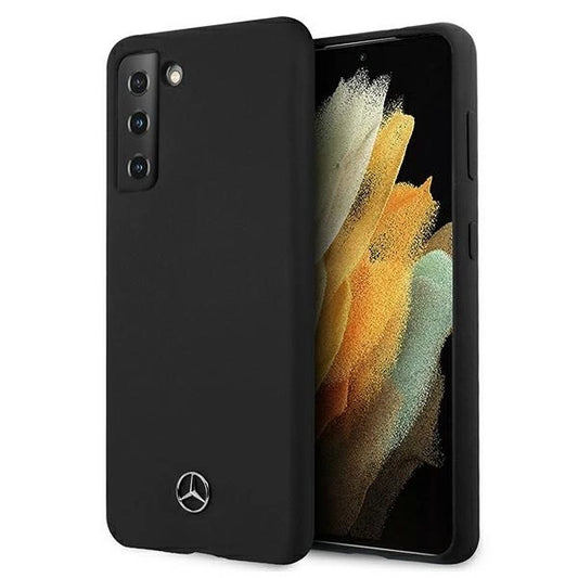 Mercedes MEHCS21SSILBK S21 G991 czarny/black hardcase Silicone Line_0