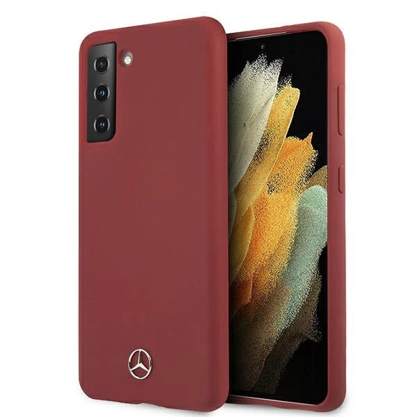 Mercedes MEHCS21SSILRE S21 G991 czerwony/red hardcase Silicone Line_0