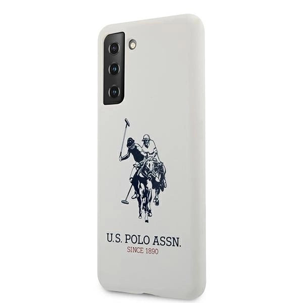 US Polo USHCS21MSLHRWH S21+ G996 biały/white Silicone Logo_1