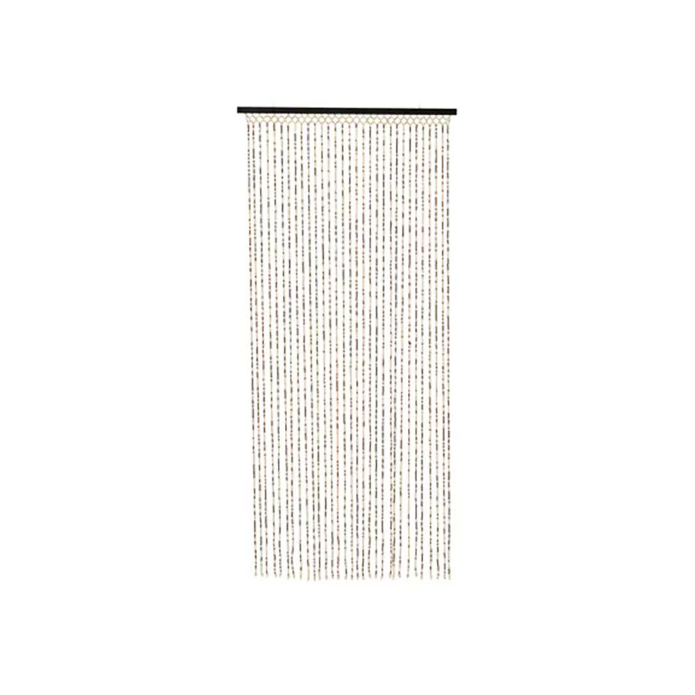 Cortina de bambu, cor castanha, para porta, 90 x 200 cm_0