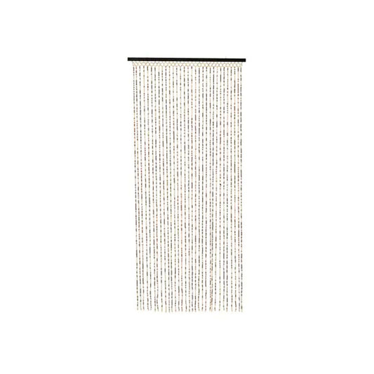 Cortina de bambu, cor castanha, para porta, 90 x 200 cm_0