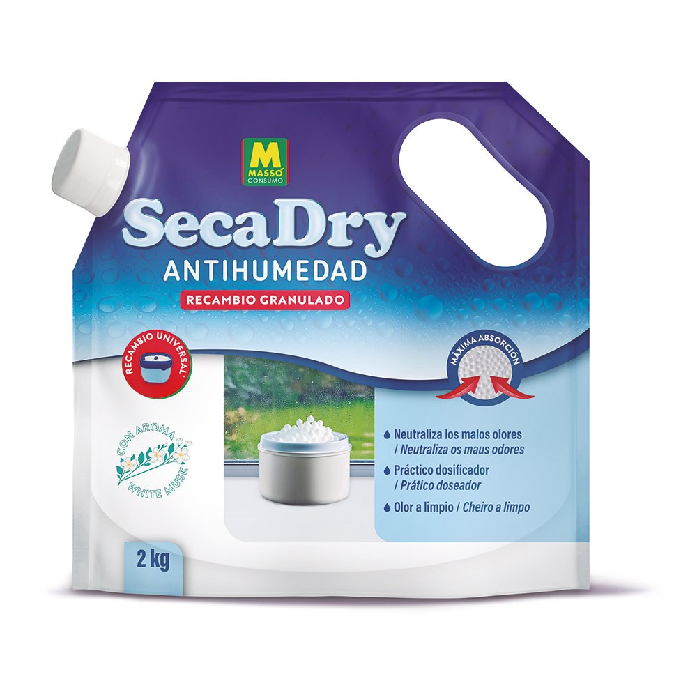 Recarga granulada anti-humidade secadry saco dosificador, 2 kg_0