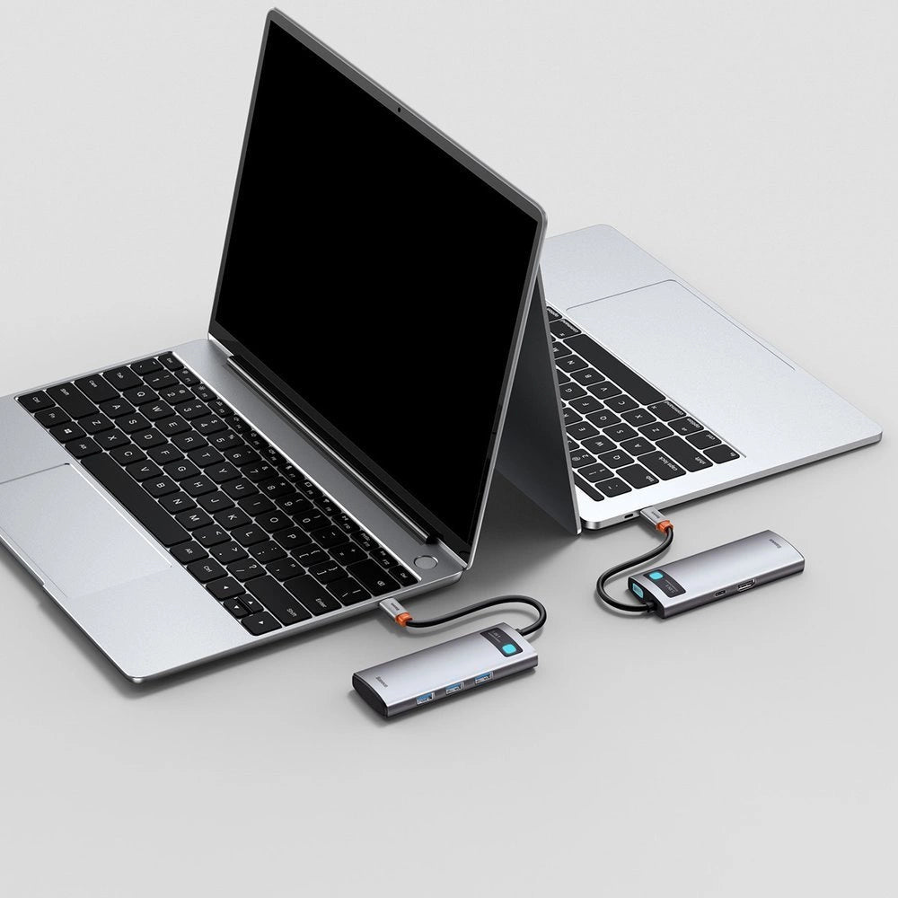 Baseus Metal Gleam Series 5-in-1 Multifunctional HUB USB Type C - USB Type C Power Delivery 100 W / HDMI 4K 30 Hz / 3x USB 3.2 Gen 1 (CAHUB-CX0G)_18