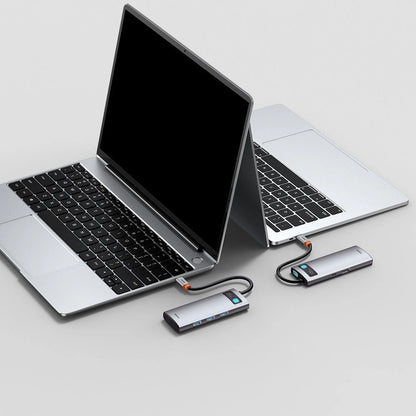 Baseus Metal Gleam Series 5-in-1 Multifunctional HUB USB Type C - USB Type C Power Delivery 100 W / HDMI 4K 30 Hz / 3x USB 3.2 Gen 1 (CAHUB-CX0G)_18