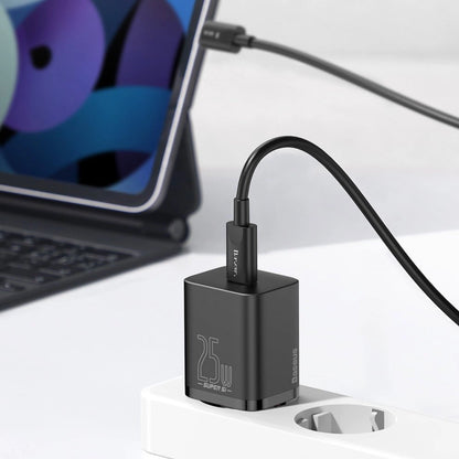 Baseus Super Si fast charger Quick Charge 3.0 Power Delivery 25W 3A + Cable USB Type C - USB Type C 3A 1m black (TZCCSUP-L01)_28