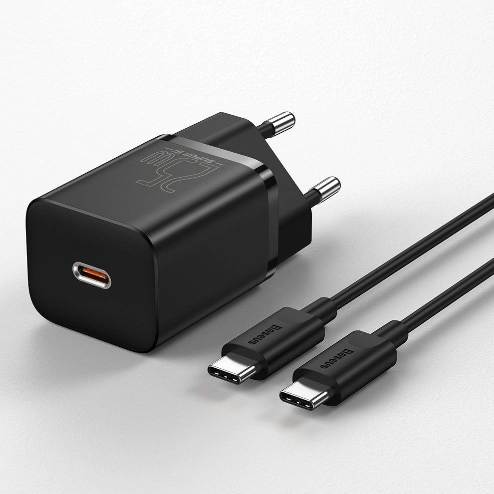 Baseus Super Si fast charger Quick Charge 3.0 Power Delivery 25W 3A + Cable USB Type C - USB Type C 3A 1m black (TZCCSUP-L01)_29