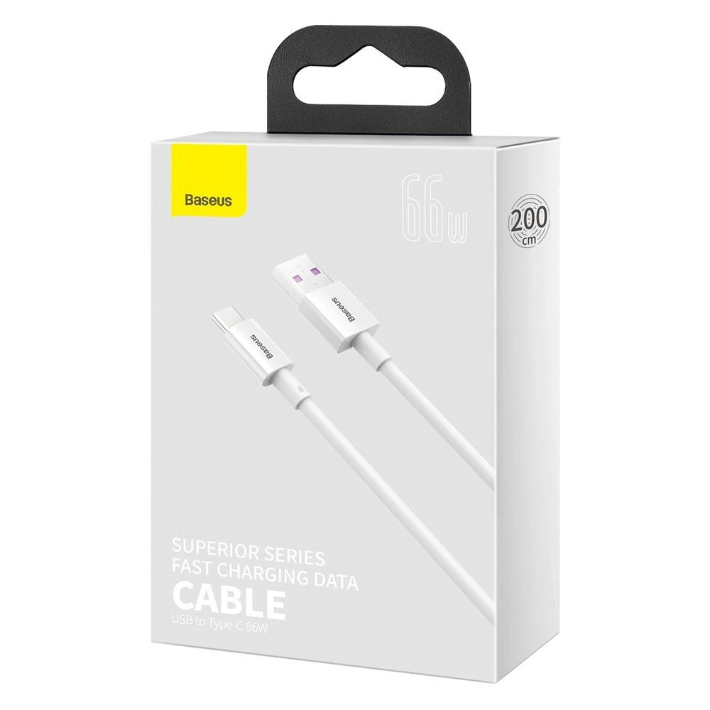 Baseus Superior Series Cable USB to USB-C, 66W, 2m (white)_8