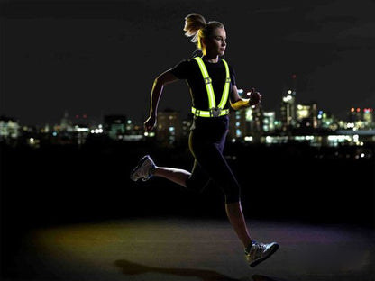 Adjustable reflective harness for running bike - black_4