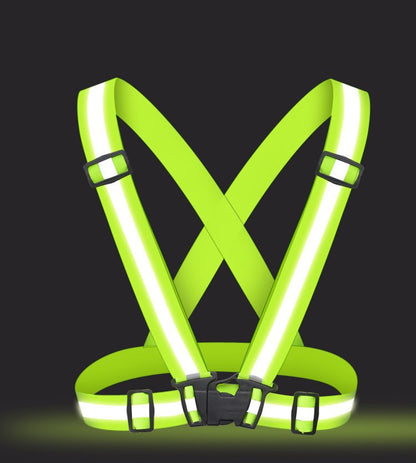 Adjustable reflective harness for running bike - black_5