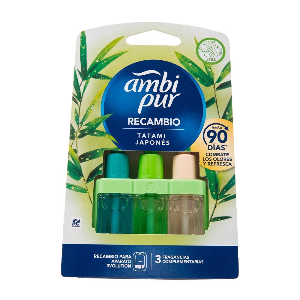 Recarga de ambientador elÃ©trico 3volution aroma tatami japonÃªs 3 fragrÃ¢ncias_0