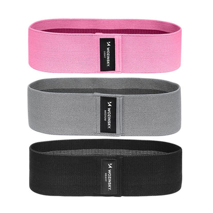 Wozinsky Set of 3x Fabric Resistance Bands Resistance Mini Band for Yoga Crossfit Fitness (WFB-01)_1