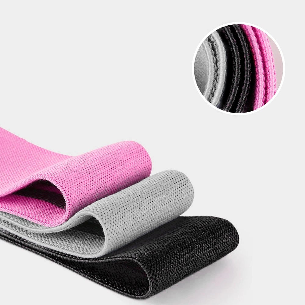 Wozinsky Set of 3x Fabric Resistance Bands Resistance Mini Band for Yoga Crossfit Fitness (WFB-01)_7