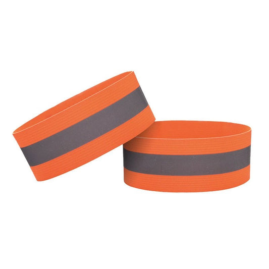 Reflective armband bicycle running velcro 4cm orange_0