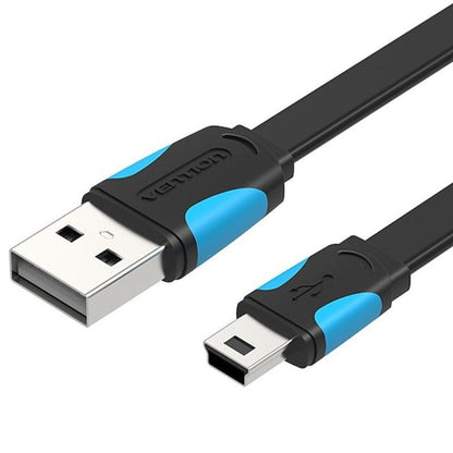 Cabo USB-A para Mini USB Azul e Preto 50cm Vention VAS-A14-B050