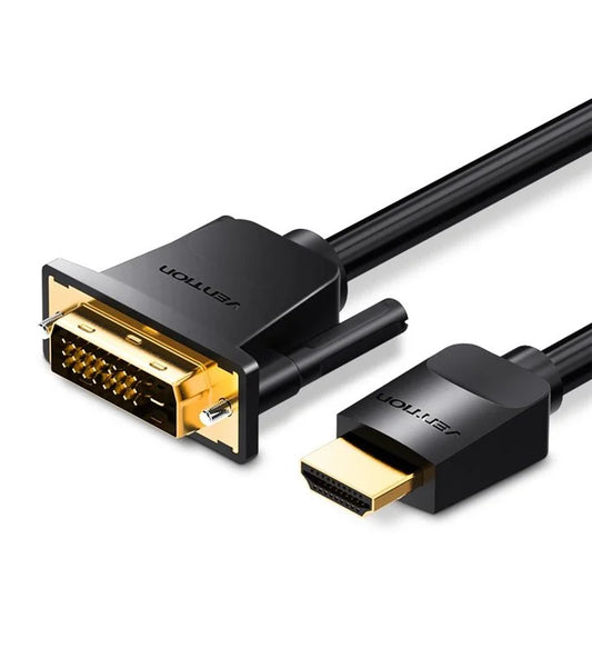 Cabo HDMI para DVI (24+1) Vention ABFBJ / 5 metros / 4K / 60Hz / 1080P / 60Hz