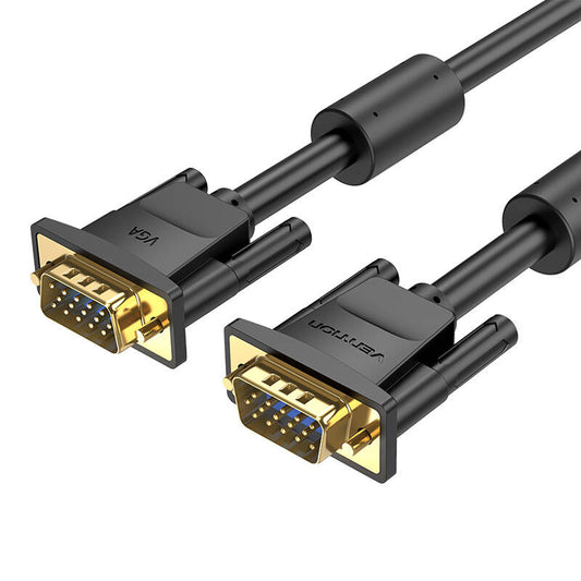 Cabo SVGA Vention / VGA Macho para VGA Macho/ 3m/ Preto