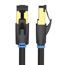 Cabo de Rede RJ45 SFTP Vention Cat.8 15m Preto VEN-CAB_IKABN