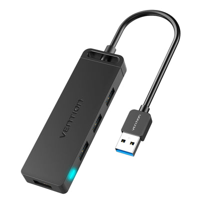 Hub USB 3.0 Vention CHLBD 4 Portas USB-A 5Gbps com Alimentação Micro-USB